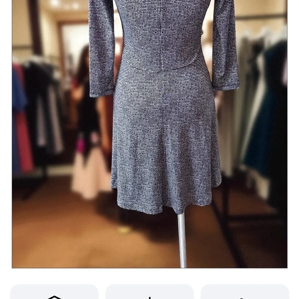 Michael Kors Elegant Black and Gray Lace Dress